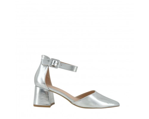 Zapato De Tacón Ancho PU